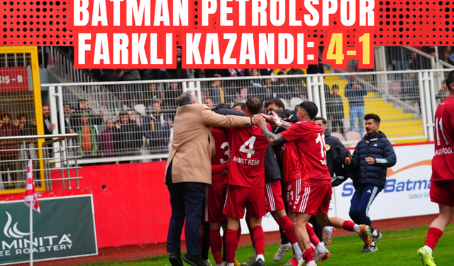 Batman Petrolspor Farklı Kazandı: 4-1